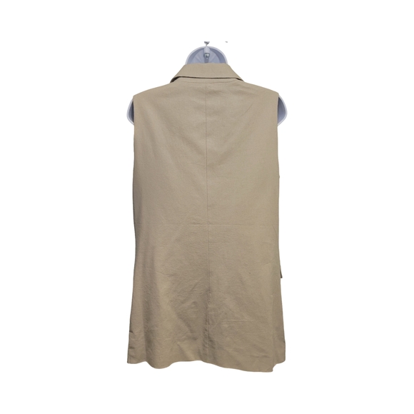 H by Halston Tan Blazer Vest - Picture 2 of 9